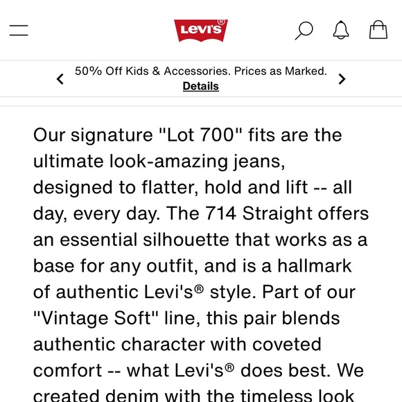 Levi’s 714 Straight size 25. - Picture 12 of 13
